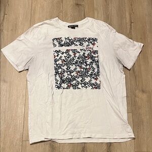 Michael Kors White and Black Graphic Tee